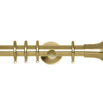 Trumpet Spun Brass Curtain Poles